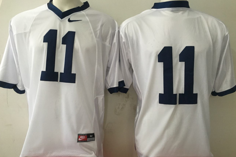 NCAA Men Penn State Nittany Lions White 11->ncaa teams->NCAA Jersey